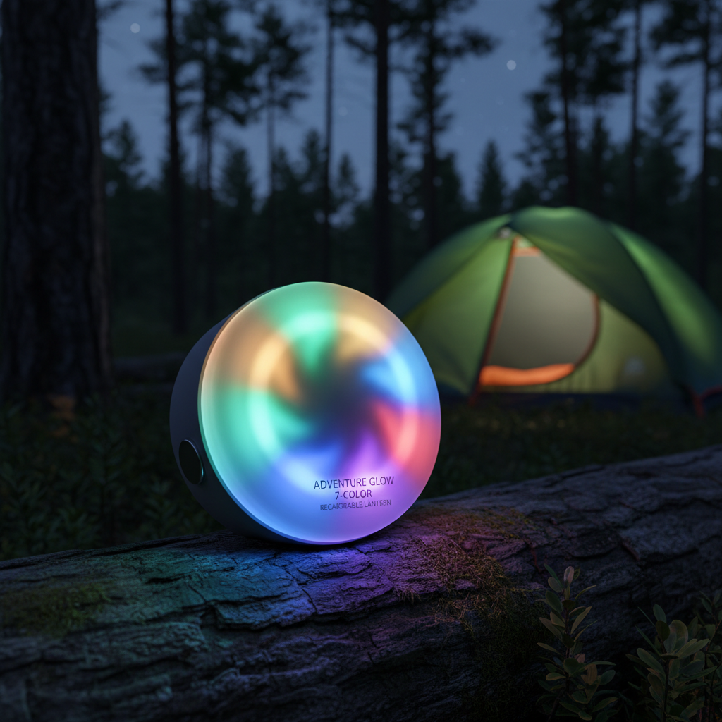 7-Color Rechargeable Camping Lantern