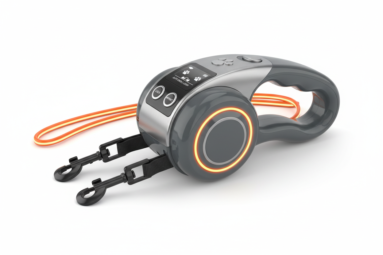 Auto Double Dog Leash